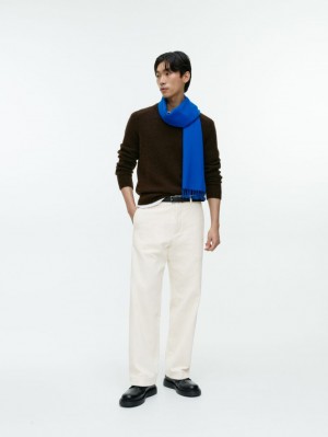 Pantaloni Arket Corduroy Barbati Albi | Romania-VUQZ20493