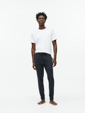 Pantaloni Arket Jersey Lounge Barbati Negrii | Romania-EBSD47325