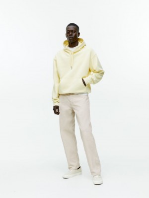 Pantaloni Arket LOOSE Corduroy Barbati Albi | Romania-GHVD27509