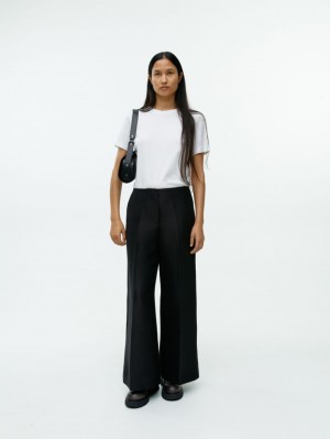 Pantaloni Arket Largi Dama Negrii | Romania-VYZS10476