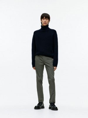 Pantaloni Arket Slim Stretch Chinos Barbati Kaki Verzi | Romania-VBHS05437