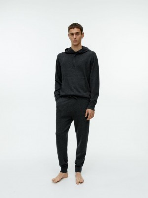 Pantaloni Jogger Arket Tricotate Merino Barbati Gri Inchis | Romania-CMSX54192