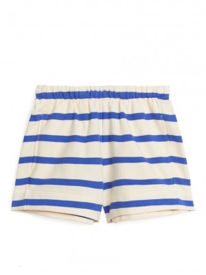 Pantaloni Scurti Arket French Terry Fete Albastri | Romania-AHCV95384
