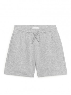 Pantaloni Scurti Arket French Terry Fete Gri | Romania-XPFB72305