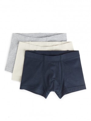 Pantaloni Scurti Arket Jersey Trunks Baieti Albastri Albi Gri | Romania-LGXK04126