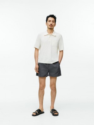 Pantaloni Scurti Arket Swim Barbati Negrii | Romania-OXEB81765