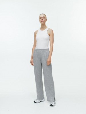 Pantaloni de Trening Arket Largi-Leg Slit Dama Gri | Romania-HNRZ49681