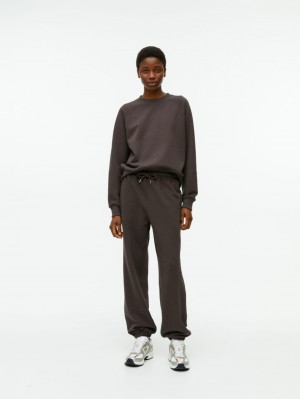 Pantaloni de Trening Arket Relaxed Bumbac Dama Maro | Romania-EFDI54178