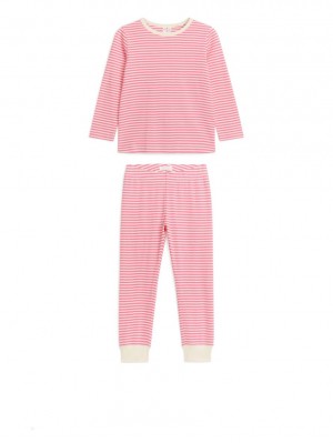 Pijama Arket Jersey Pyjama Set Fete Roz | Romania-TFWH93502