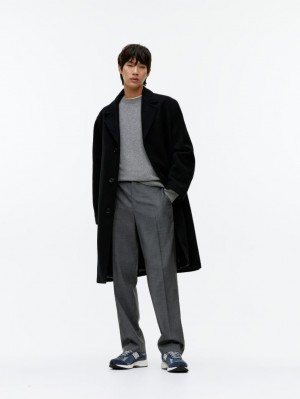 Pulover Arket Cashmere Barbati Gri Deschis | Romania-ZVIJ62803
