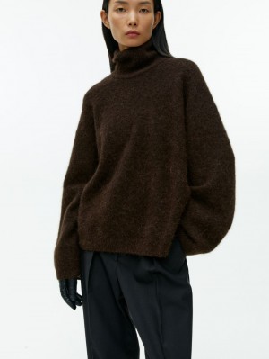 Pulover Arket Lână-Alpaca Roll-Neck Dama Maro Inchis | Romania-KPED50826