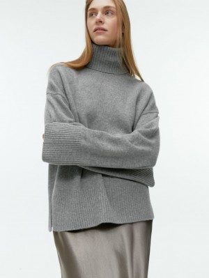 Pulover Arket Roll-Neck Cashmere Dama Gri | Romania-UWZJ38245