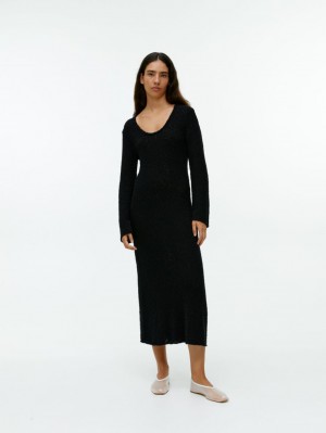 Rochie Arket Bouclé Maxi Dama Negrii | Romania-IBEV73486