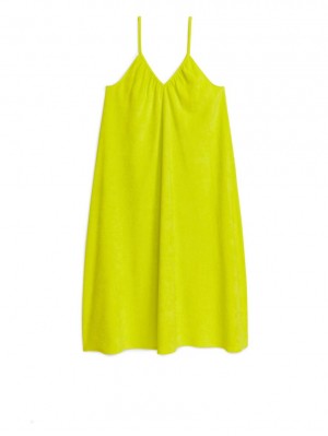 Rochie Arket Bumbac Towelling Curea Dama Galbeni | Romania-WZKY84315