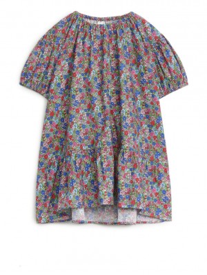 Rochie Arket Gathered Bumbac Fete Colorati | Romania-LTEC83416