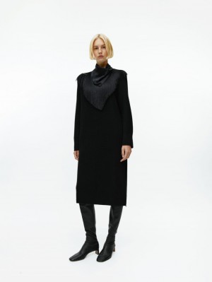 Rochie Arket Relaxed Lână Dama Negrii | Romania-YLIW85142