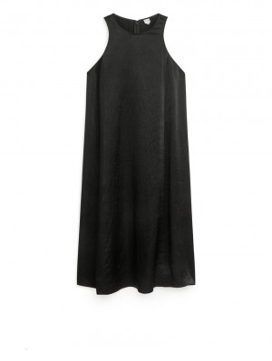 Rochie Arket Satin Dama Negrii | Romania-MJNF98205