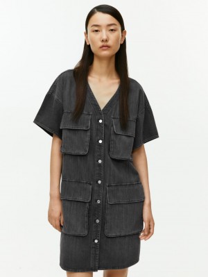 Rochie Arket Utility Denim Dama Negrii | Romania-JKRU65942