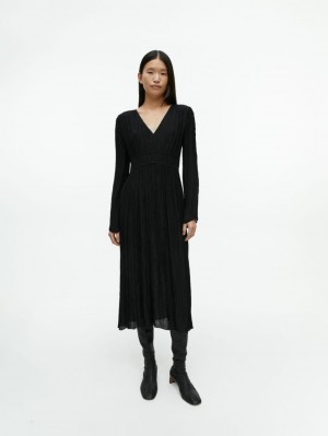 Rochie Arket V-Neck Dama Negrii | Romania-JXOR80749