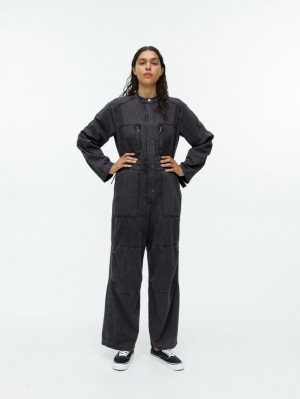 Salopeta Arket Denim Jumpsuit Dama Gri | Romania-PHWF40718