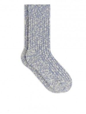 Sosete Arket Grosolan Knit Dama Albastri | Romania-CSRU03754