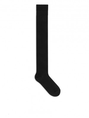 Sosete Arket Over-the-Knee Dama Negrii | Romania-DSGN43195