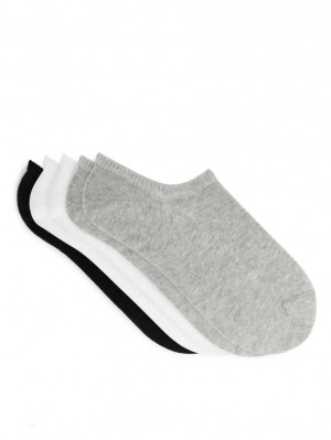 Sosete Arket Sneaker Set of 5 pairs Dama Gri | Romania-UQFK83196