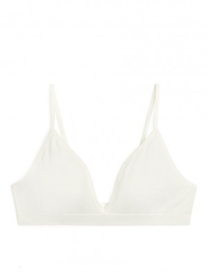 Sutiene Arket Seamless Soft Dama Albi | Romania-DLHE25906