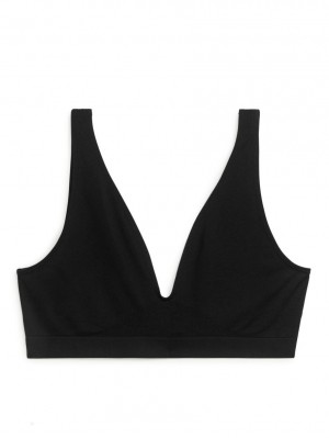 Sutiene Arket Seamless Soft Dama Negrii | Romania-WEPX41923