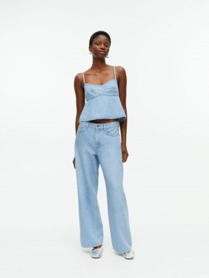 Topuri Arket Denim Curea Dama Albastri | Romania-ZYRS28759