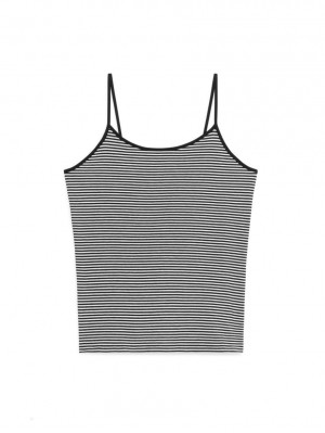 Topuri Arket Jersey Curea Dama Negrii Albi | Romania-DLRB64017