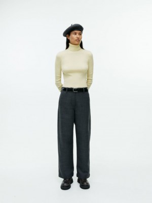 Topuri Arket Merino Lână Roll-Neck Dama Galbeni | Romania-SKIH89247