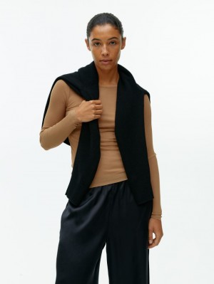 Topuri Arket Rib-Knit Silk Dama Maro | Romania-NHCX02561