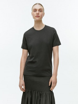 Tricouri Arket Crew-Neck Dama Gri Inchis | Romania-FJRE85974