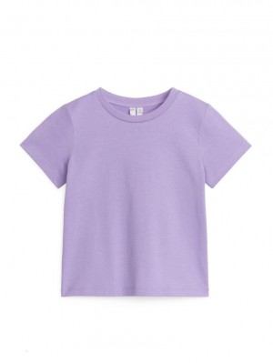 Tricouri Arket Crew-Neck Fete Violet | Romania-SIDG73845