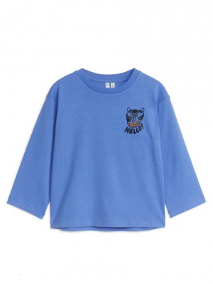 Tricouri Arket Long-Sleeve Baieti Albastri | Romania-GHQR97054