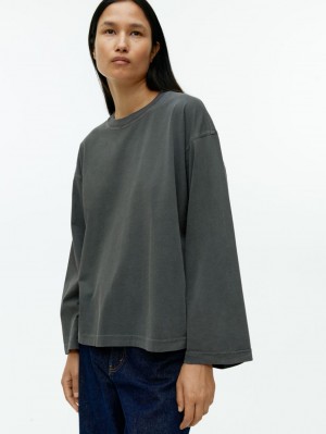 Tricouri Arket Long-Sleeve Dama Negrii | Romania-TLNO26419