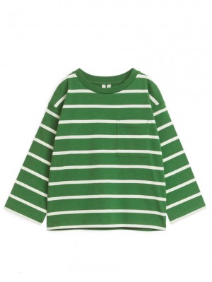 Tricouri Arket Long Sleeve Baieti Verzi | Romania-VQZA48106