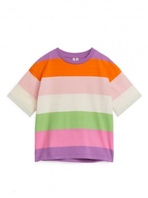Tricouri Arket Oversized Fete Colorati | Romania-CXSH96253