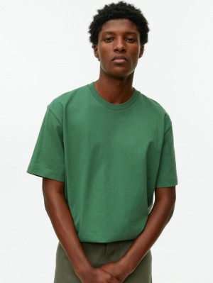 Tricouri Arket Oversized Heavyweight Barbati Verzi | Romania-WJYX06921