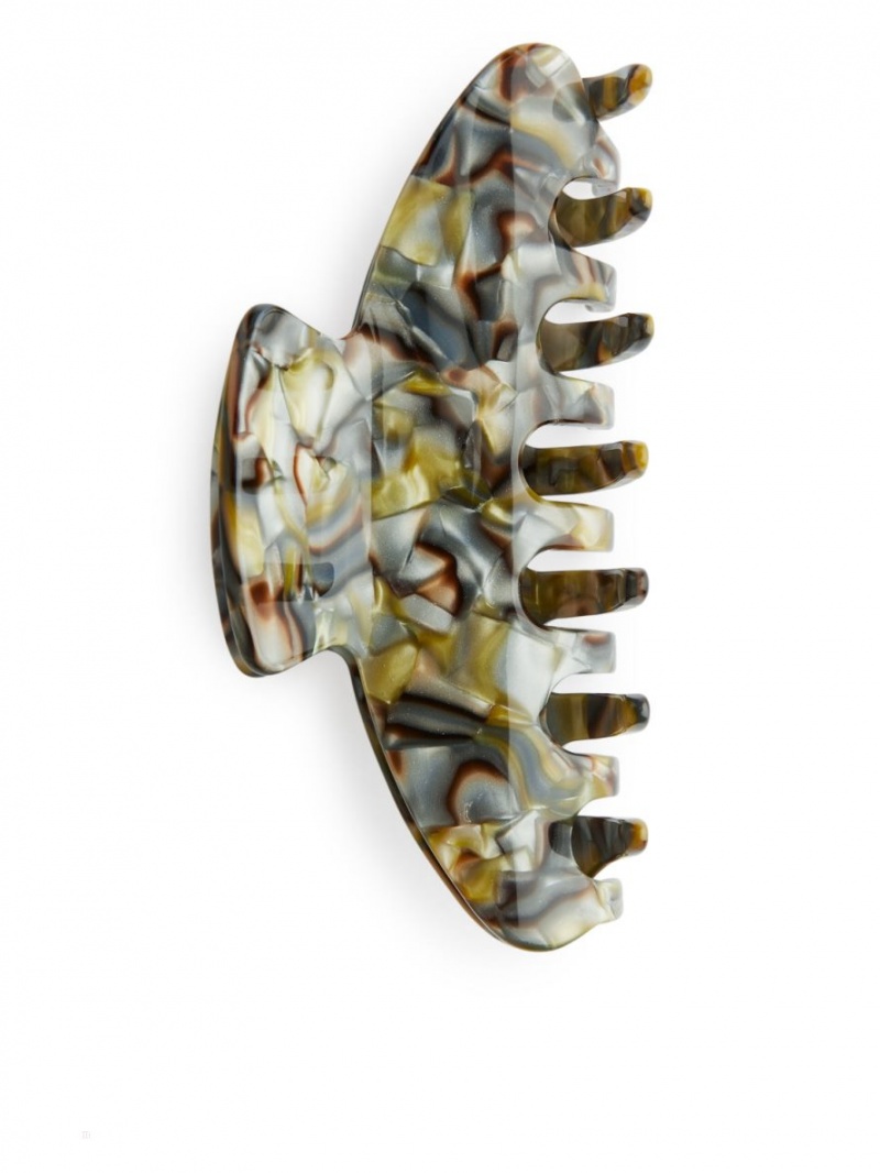 Accesorii De Par Arket Big Hair Claw Dama Galbeni Argintii | Romania-FIDJ64082