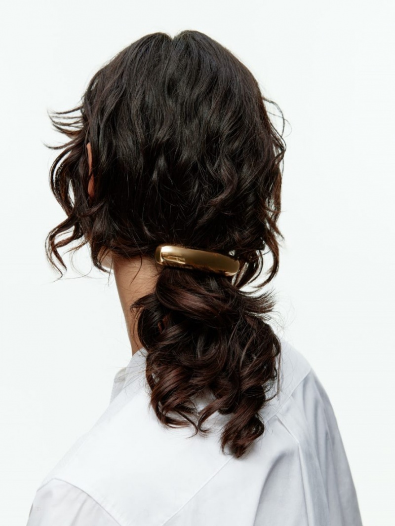 Accesorii De Par Arket Gold-Plated Hair Clip Dama Aurii | Romania-IFWN15723
