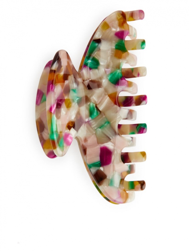 Accesorii De Par Arket Hair Claw Dama Roz Colorati | Romania-GWKM51608