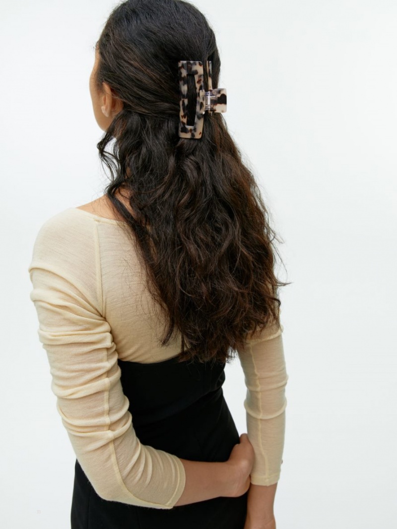 Accesorii De Par Arket Large Hair Claw Dama Bej Maro | Romania-SKBV79852