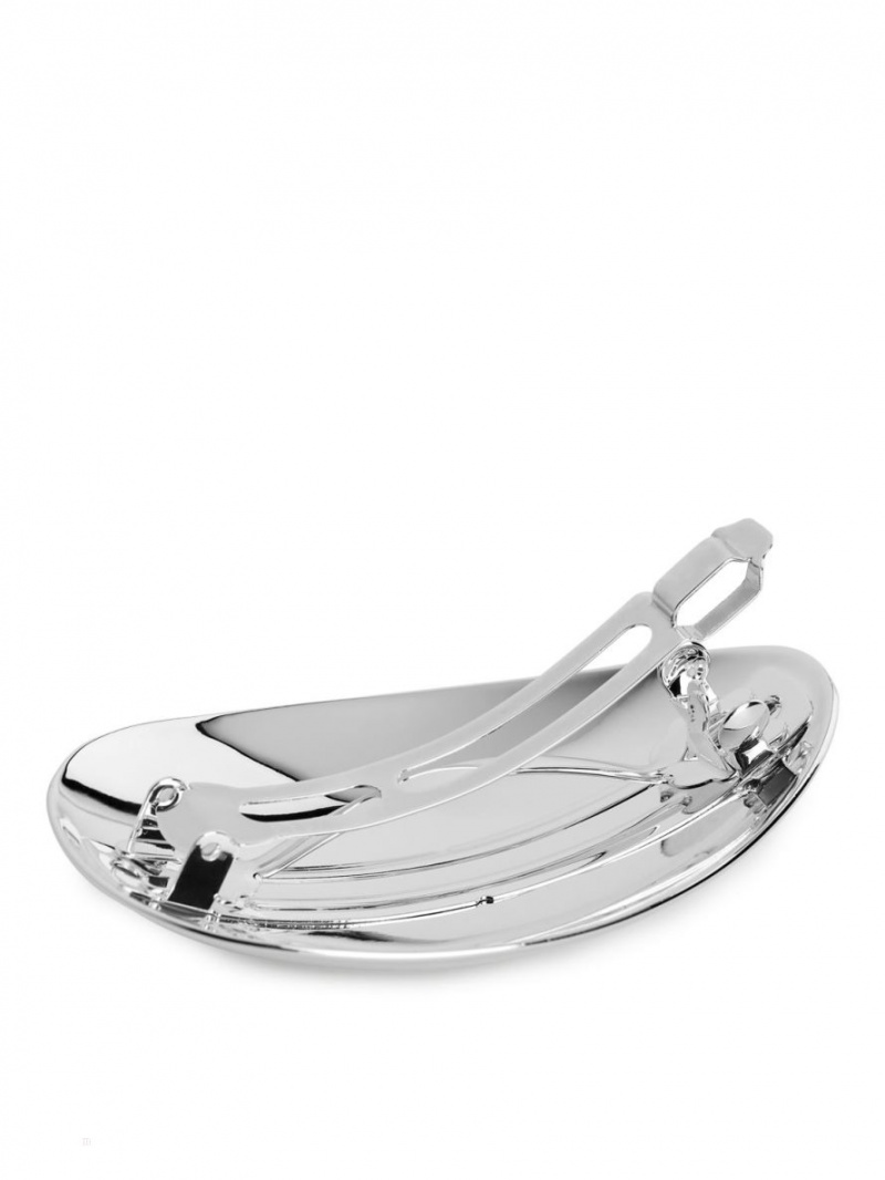 Accesorii De Par Arket Oval Hair Barrette Dama Argintii | Romania-CMZR76035