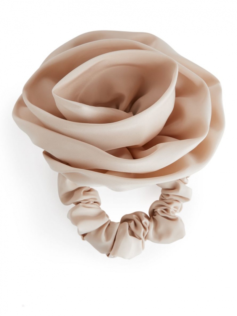 Accesorii De Par Arket Rose Scrunchie Dama Bej | Romania-RZUK12630