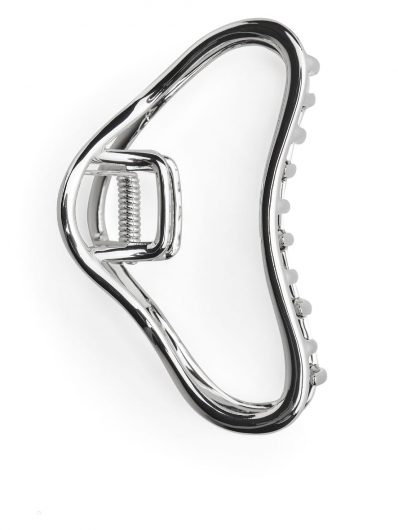 Accesorii De Par Arket Silver-Plated Hair Claw Dama Argintii | Romania-TKWL16385