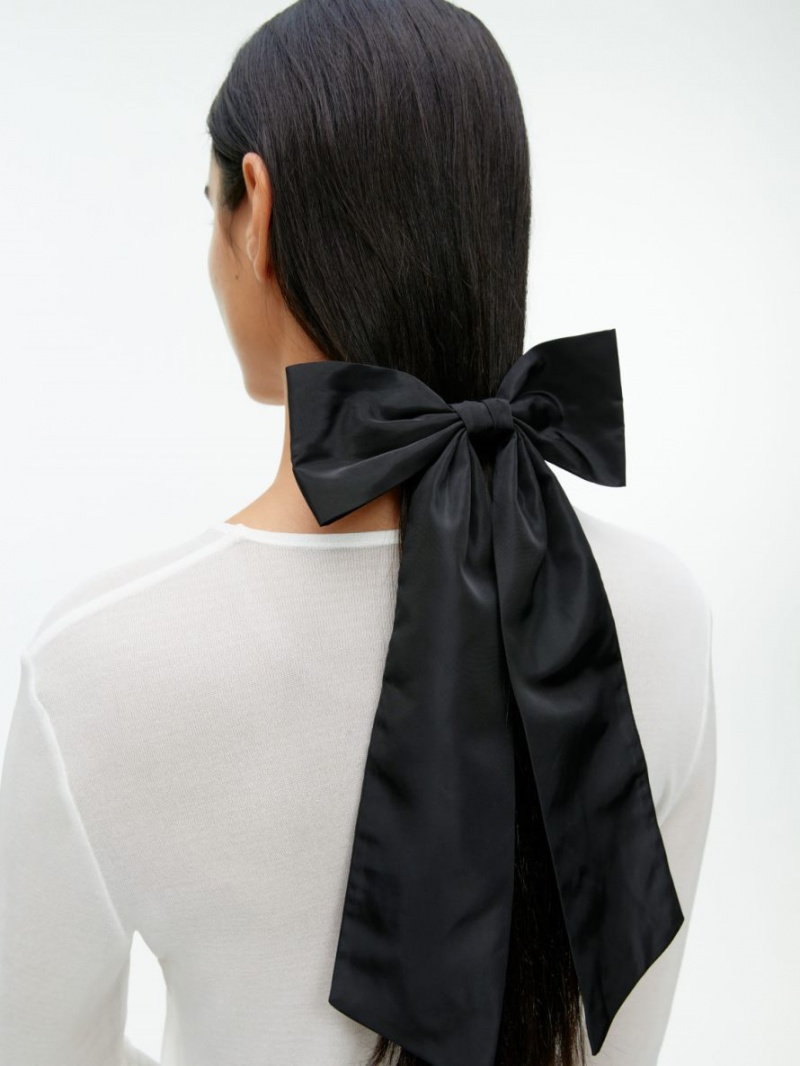 Accesorii De Par Arket Taffeta Bow Hair Clip Dama Negrii | Romania-YNST49512