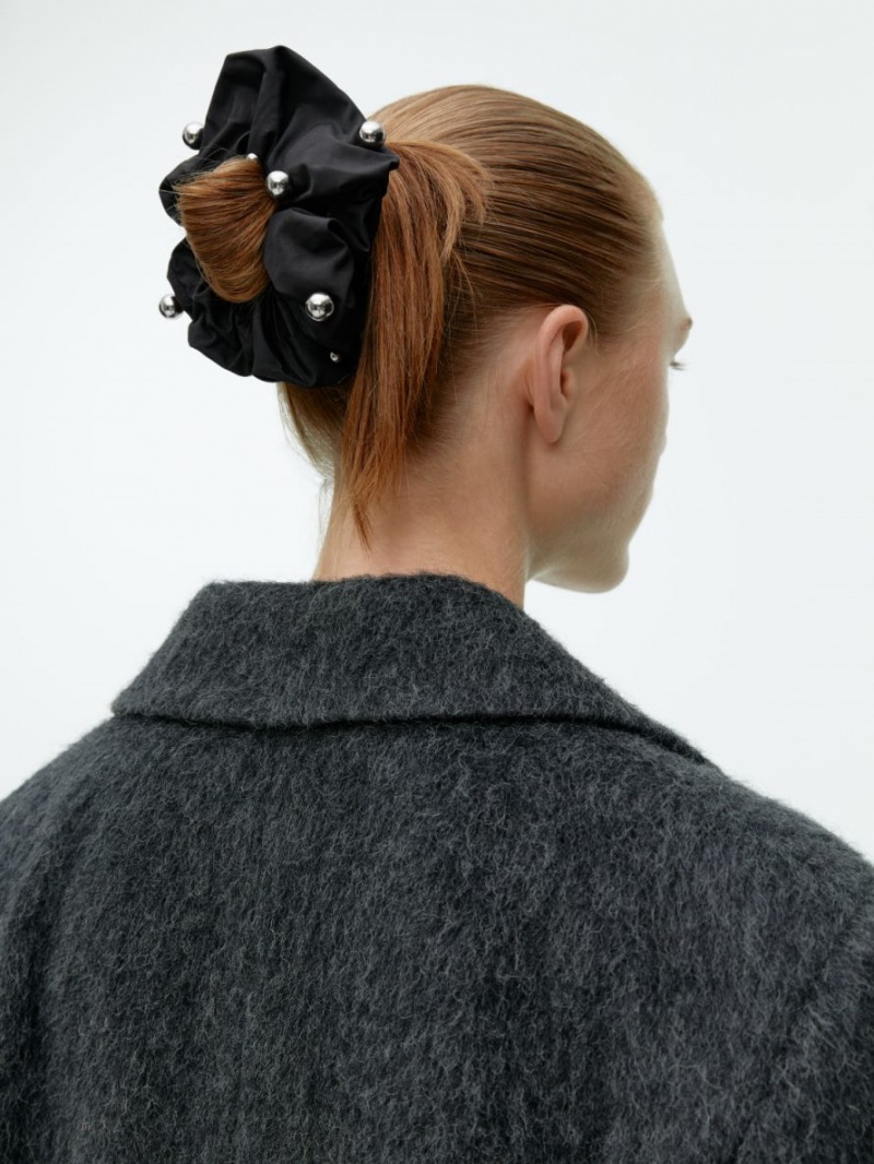 Accesorii De Par Arket Taffeta Embellished Scrunchie Dama Negrii | Romania-WQDT35276