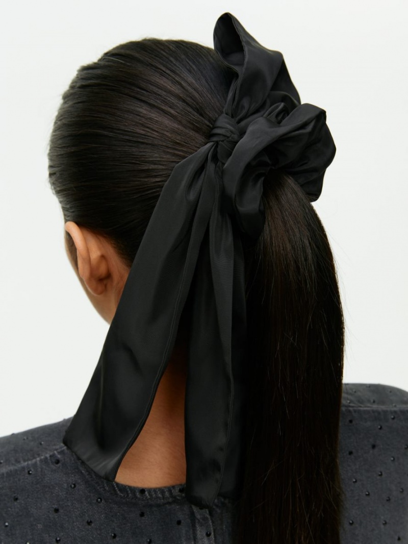 Accesorii De Par Arket Tie Scrunchie Dama Negrii | Romania-UMXD30256